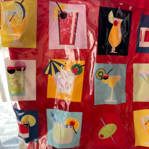 Xhileration Beach Poolside Tote Bag “Cocktails” - Beach tote 🌞 medium sized - Picture 3 of 5